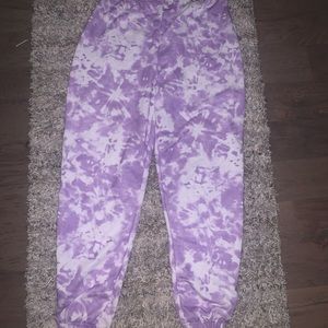 Purple Tie-Dye Joggers